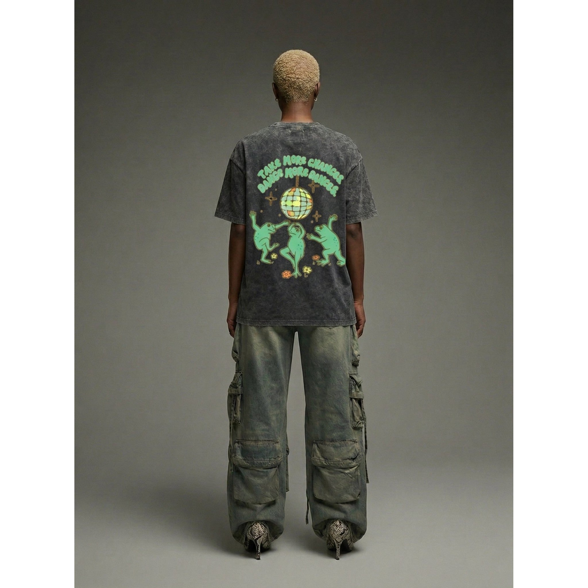 Dance More Dances- Washed Oversized Unisex